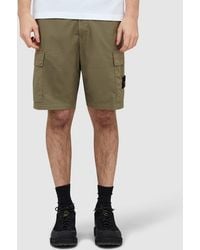 Stone Island - Stretch Tela �Paracdute� Short (Military - Lyst