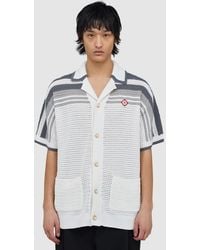 CASABLANCA - Crochet Short Sleeve Shirt - Lyst
