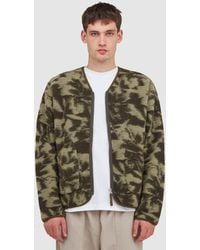 Universal Works - Studio Fleece Zip Liner Jacket /Pale - Lyst