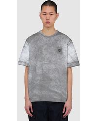 Stone Island - Combed Reflective Lamination T-Shirt (Sky - Lyst