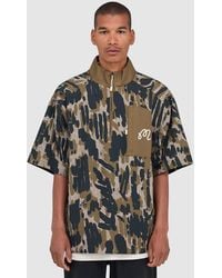 Malbon Golf - Tour Divot Camo Windshirt (Bark Camo - Lyst