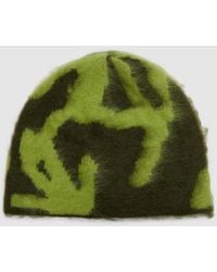 Gramicci - Mohair Burly Runningman Beanie (Chartreuse - Lyst