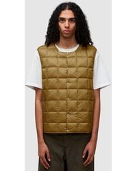 Taion - Crew Neck Down Vest Gilet - Lyst