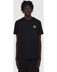 Moncler - Tri Logo Short Sleeve T-Shirt - Lyst