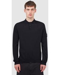Stone Island - Ghost Wool Polo Knit Sweater - Lyst