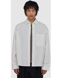 MKI Miyuki-Zoku - Seersucker Stripe Dress Shirt (Off - Lyst