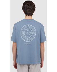 Stone Island - Stone Print T-Shirt (Dark - Lyst