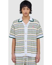 CASABLANCA - Tuck Stitch Short Sleeve Shirt (Assorted - Lyst