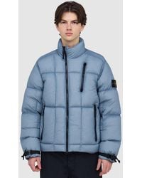 Stone Island - Seam Faded Tela Down Jacket - Lyst