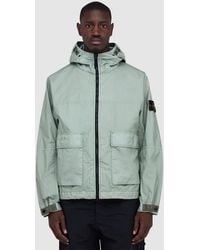 Stone Island - Membrana 3L Tc Short Parka Jacket (Sage - Lyst