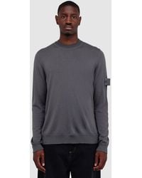 Stone Island - Ghost Light Wool Knit Sweater (Dark - Lyst