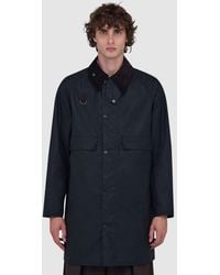 Barbour - Long Spey Wax Jacket (Sage - Lyst