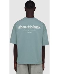 About Blank - Box T-Shirt (Tourmaline/Ecru - Lyst