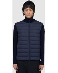 Moncler - Contrast Panel Down Jacket - Lyst