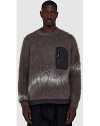and wander - Jacquard Shaggy Knit Sweater - Lyst