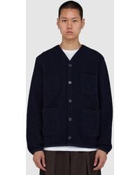 Universal Works - Wool Fleece Cardigan - Lyst
