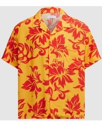 ERL - Tropical Flowers Short Sleeve Shirt - Lyst
