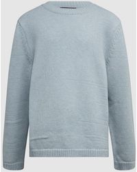 Cotton White Cropped Knit Vest for Men 