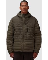 Stone Island - Seamless Tunnel Hooded Down Jacket (Military - Lyst