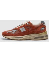 New Balance - Miuk 991V2 Sneaker (Potters Clay Raw Sienna Harbor Mist - Lyst