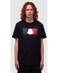 Moncler - Tricolour Box Logo T-shirt - Lyst