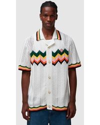 Casablanca - Chevron Lace Short Sleeve Shirt - Lyst