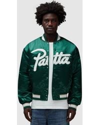PATTA - Script Logo Satin Varsity Jacket - Lyst