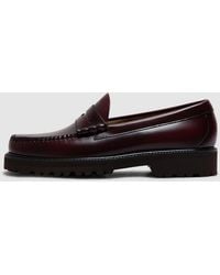 G.H. Bass & Co. - Weejun 90S Larson Penny Loafer (Wine Leather - Lyst