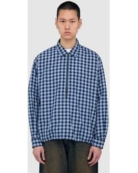 Beams Plus - Half Zip Pullover Shirt - Lyst