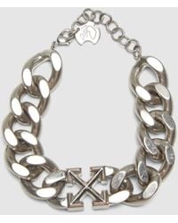 Off-White c/o Virgil Abloh Arrow Chained Bracelet in Mettallic für Herren Herren Schmuck Armbänder 