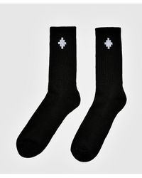 Marcelo Burlon Cross Sideway Socks - Black