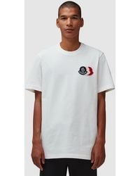 Moncler - Triple Logo Badge T-Shirt - Lyst