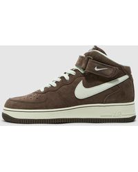 Nike Air Force 1 Mid '07 Qs Shoes - Brown