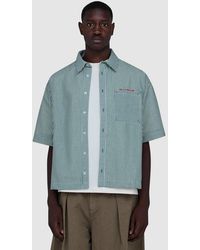 About Blank - Seersucker Shirt - Lyst