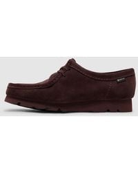 Clarks - Wallabee Gore-Tex Shoe Grape Sde - Lyst