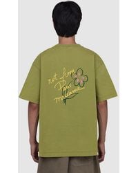 Drole de Monsieur - Esquisse Slogan T-Shirt (Light Khaki - Lyst