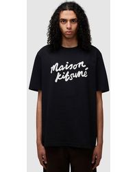 Maison Kitsuné - Large Handwriting Comfort T-shirt - Lyst
