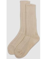 Anonymous Ism - Tam Lowgauge Rib Sock (Oatmeal - Lyst