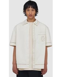 Drole de Monsieur - Chemise Embroidered Shirt (Off - Lyst