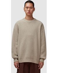 FRIZMWORKS - Patch Round Pullover Knit Sweater (Oatmeal - Lyst