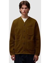 Universal Works - Wool Fleece Cardigan ( - Lyst