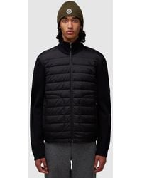 Moncler - Padded Wool Cardigan - Lyst