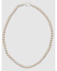 Hatton Labs - Classic Pearl Chain Necklace - Lyst