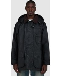 Barbour - X A.P.C Beaufort Wax Jacket (Dark Sage - Lyst
