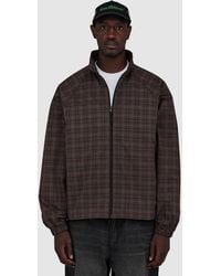 Butter Goods - Plaid Nylon Jacket (Burgundy - Lyst