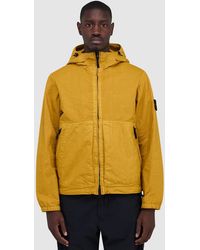 Stone Island - Organic Look Panama-Tc Garment Dyed Jacket (Mustard - Lyst