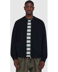 FRIZMWORKS - Wool Deck Zip Up Cardigan - Lyst