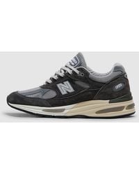 New Balance - Miuk 991V2 Sneaker (Forged Iron Alloy Smoked Pearl - Lyst