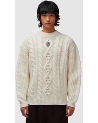 Drole de Monsieur - Torsade Stitch Knit Sweater (Off - Lyst