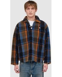 Human Made - Check Fleece Jacket - Lyst